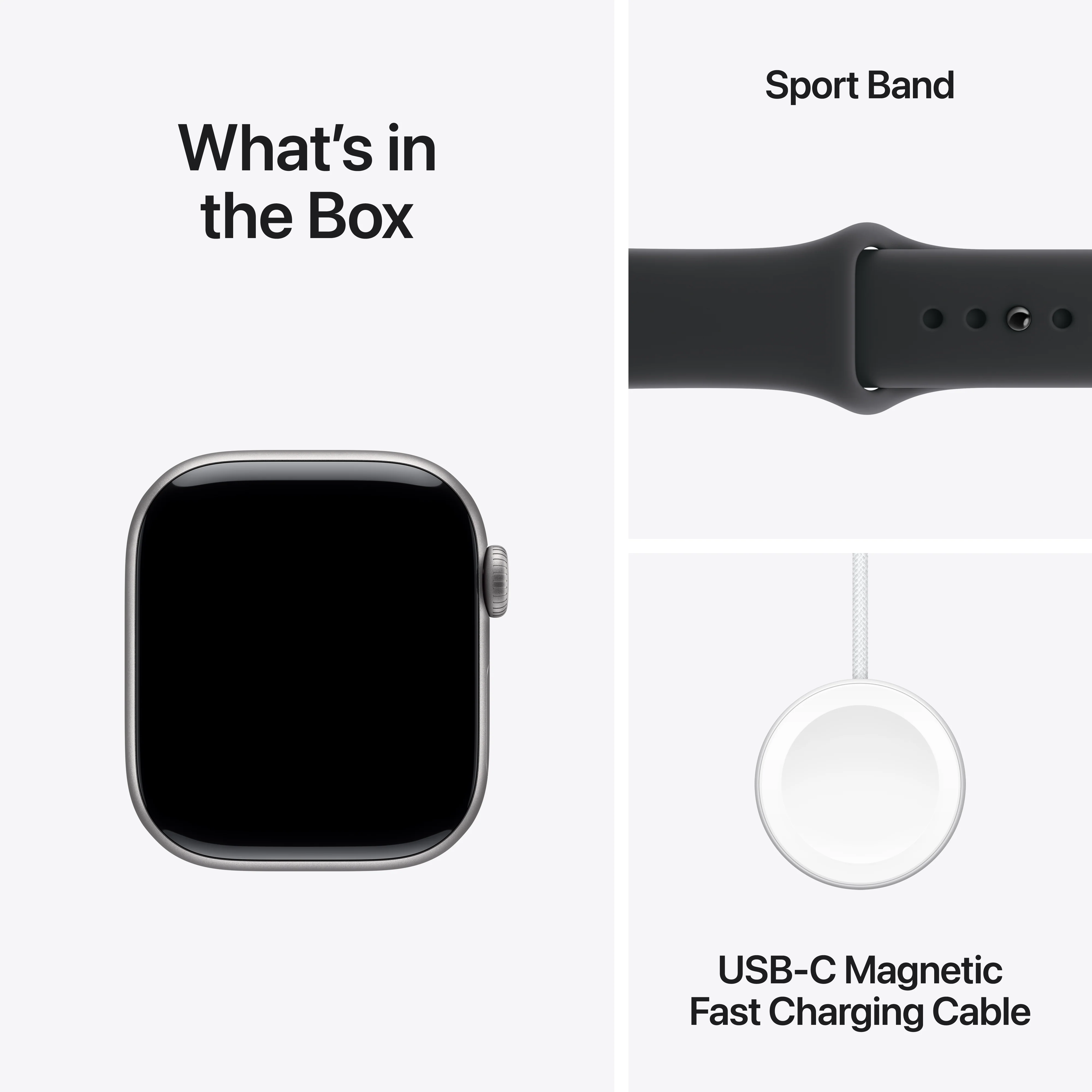 Apple Watch Series 11 GPS 42mm Space Grey Aluminium Case with Black Sport Band - S/M - Image 9