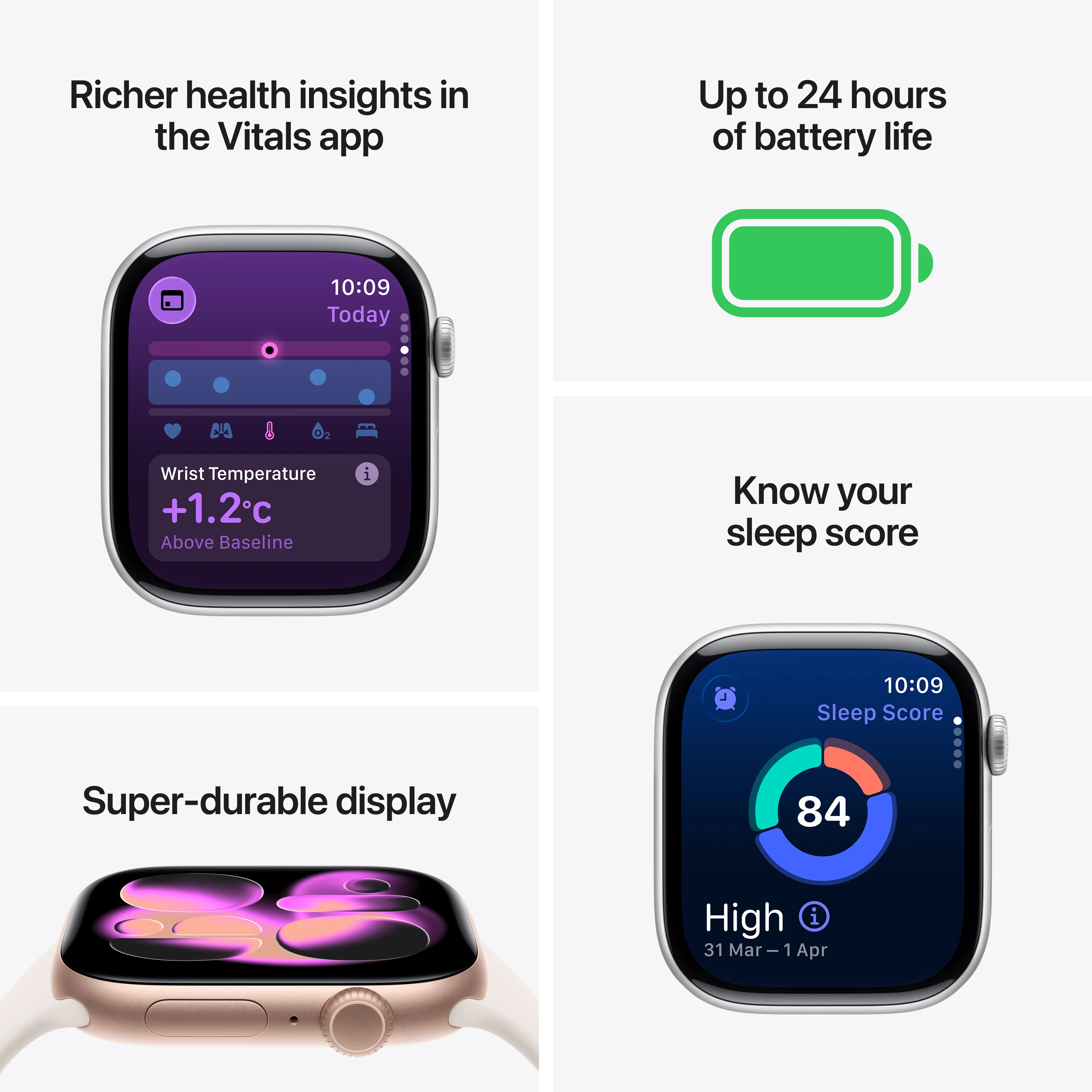 Apple Watch Series 11 GPS 42mm Space Grey Aluminium Case with Black Sport Band - M/L - Image 3