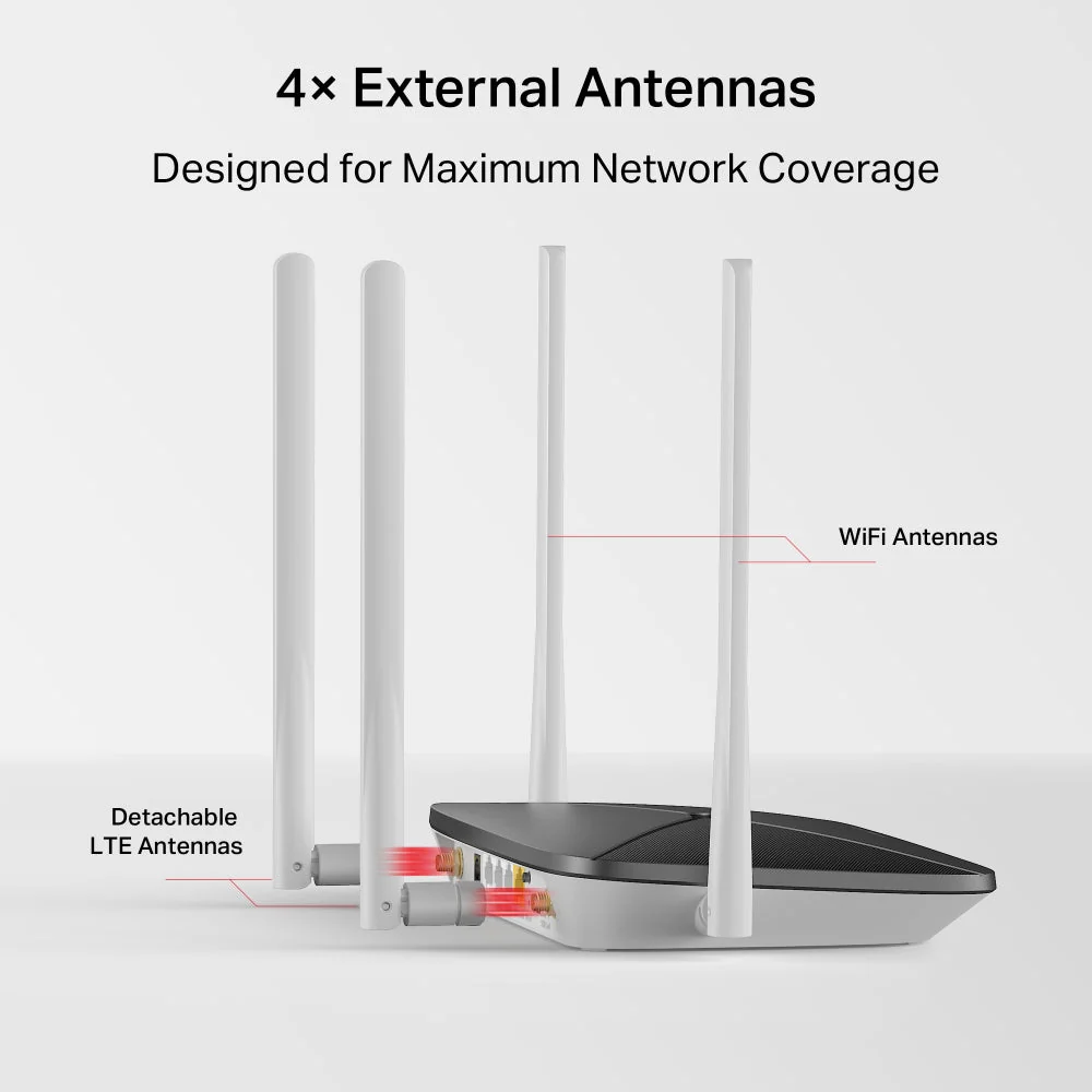 Mercusys MB135-4G AC1200 WiFi Dual Band 4G LTE Router - Image 8