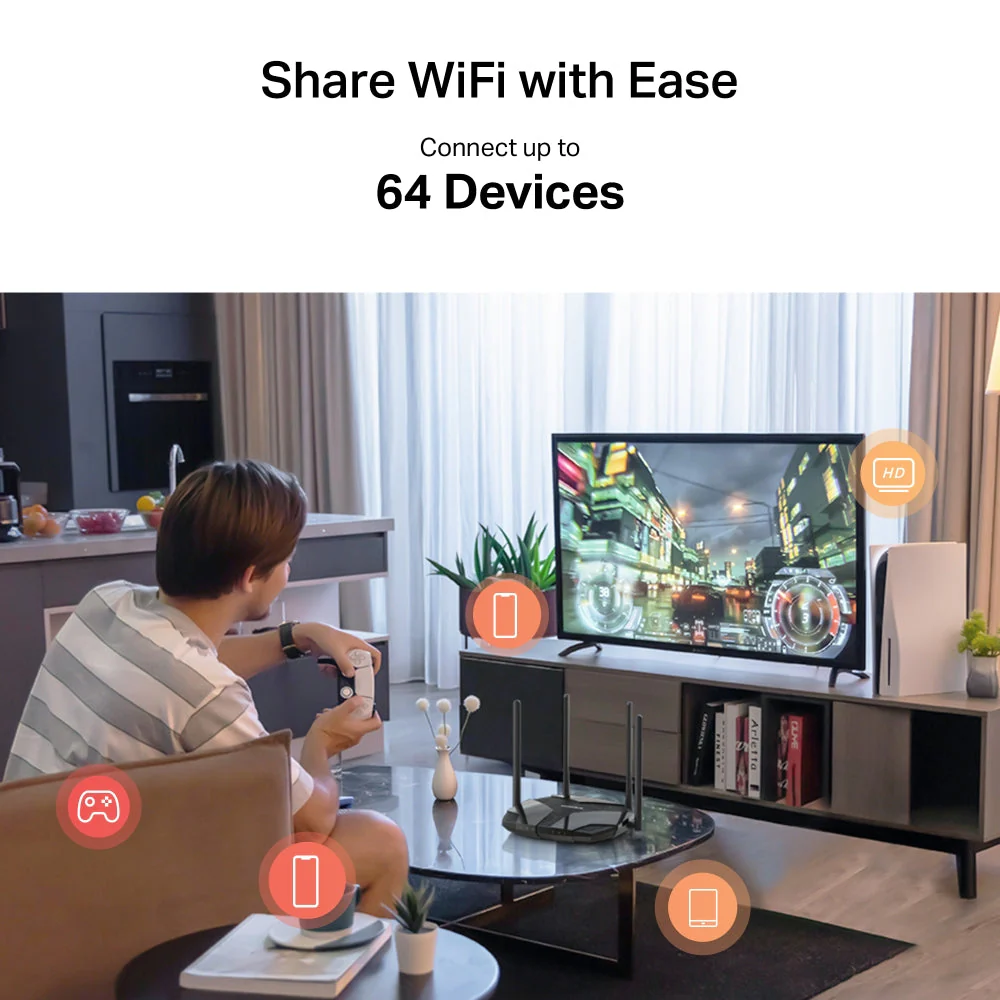 Mercusys MB235-4G Cat6 AC1200 WiFi Dual Band Router - Image 6