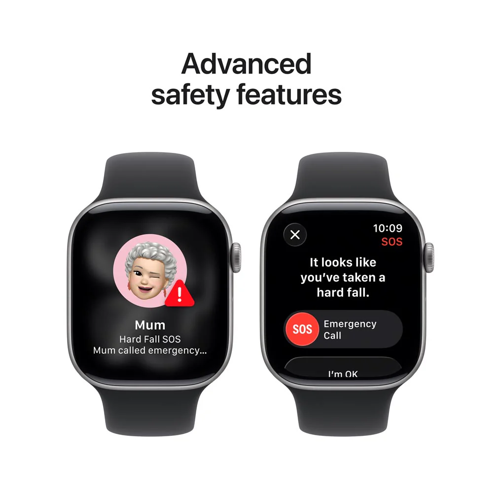 Apple Watch Series 11 GPS 46mm Space Grey Aluminium Case with Black Sport Band - S/M - Image 6