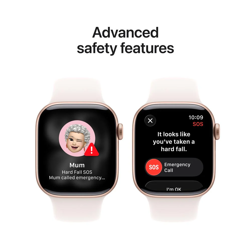 Apple Watch Series 11 GPS + Cellular 42mm Rose Gold Aluminium Case with Light Blush Sport Band - S/M - Image 6