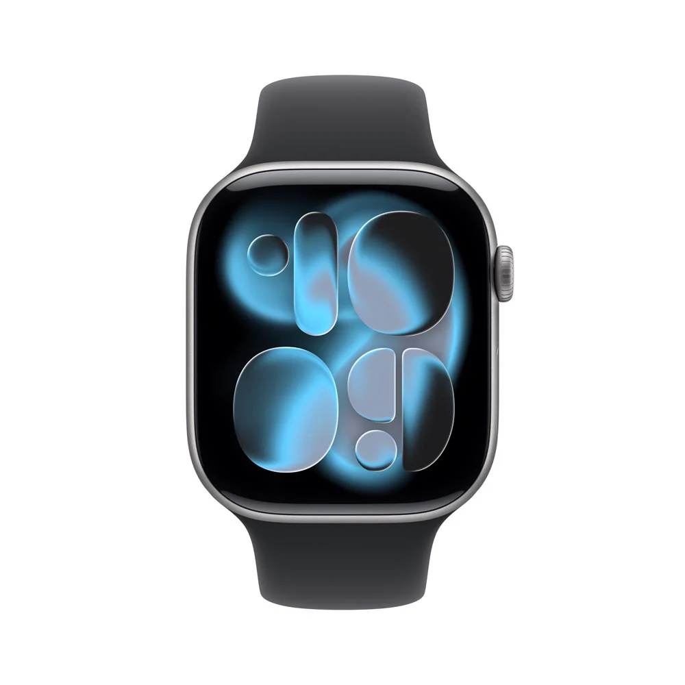 Apple Watch Series 11 GPS + Cellular 46mm Space Grey Aluminium Case with Black Sport Band - S/M - Image 2