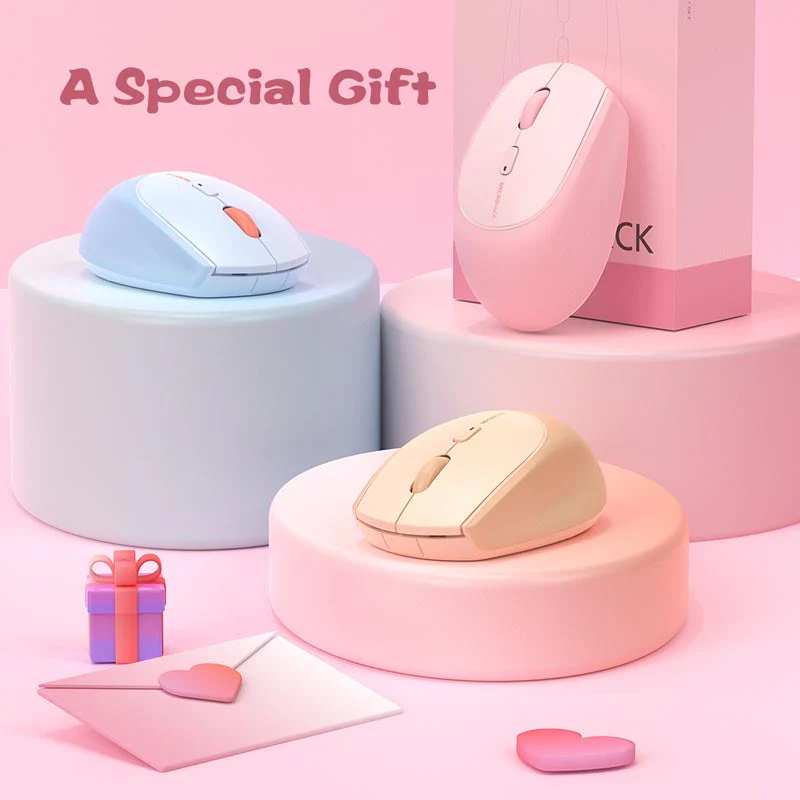 MicroPack MS-201W-BL Lifestyle 2.4G + Bluetooth Wireless Mouse, Blue - Image 6