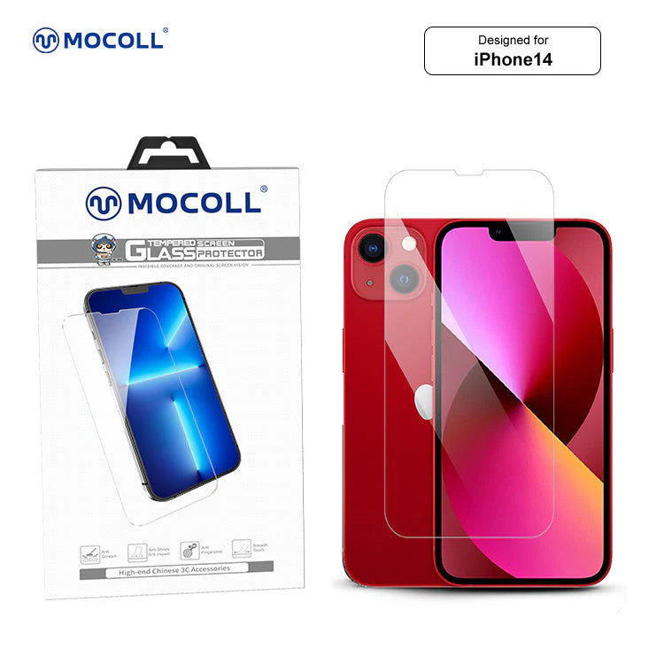 Mocoll iPhone 14 Pro Max Full Clear 2.5D Tempered Glass Protector