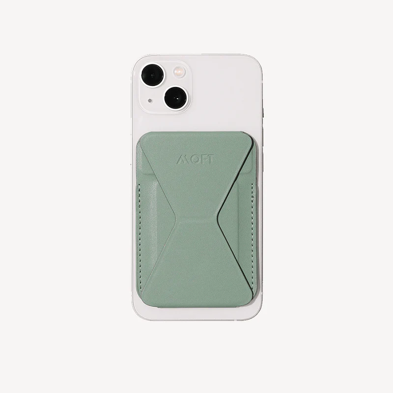 Moft MagSafe Comp. Snap-On Phone Stand & Wallet (Seafoam) - Image 2