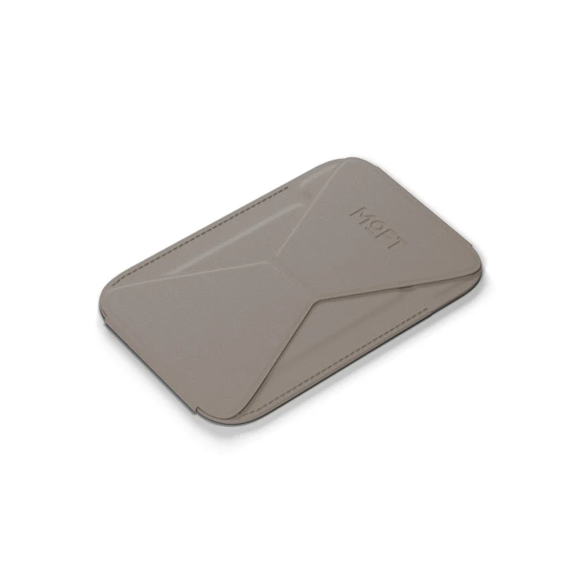 Moft MS007MP-1 Snap-On Phone Stand & Wallet MOVAS (MagSafe Compatible) - Taupe - Image 6