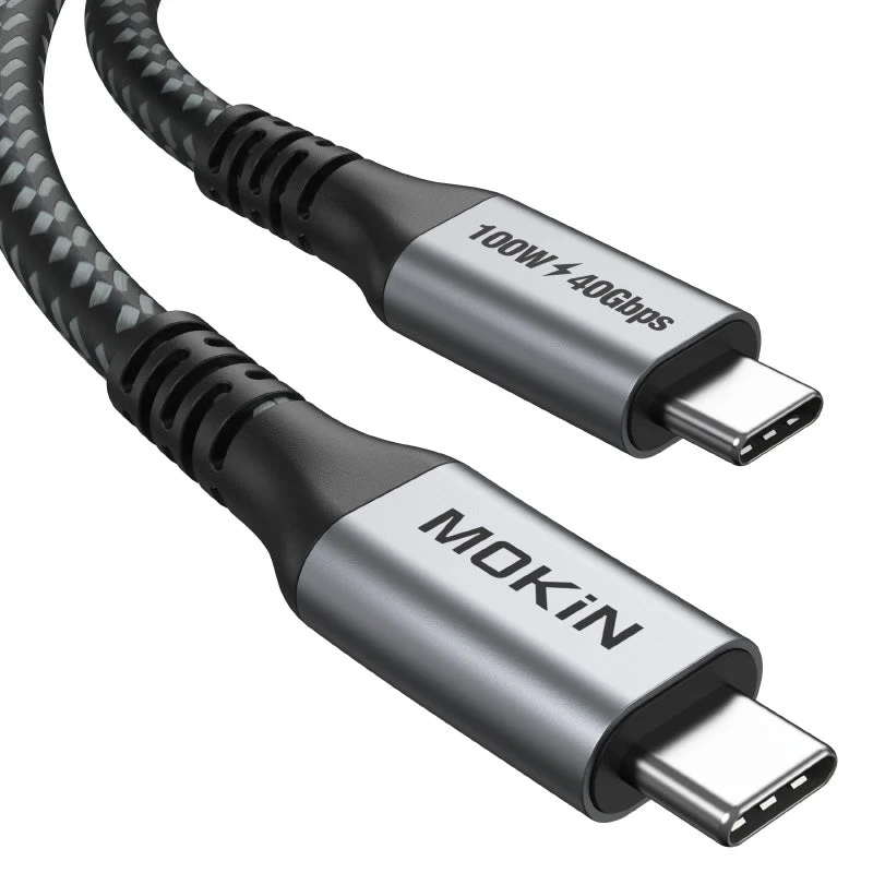 Mokin CC0118 USB4 40Gbps 100W PD USB C Cable 1.8m (Grey) - Image 3
