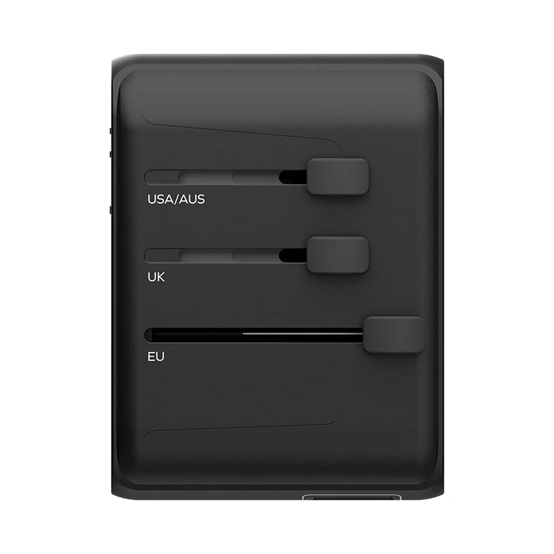 Momax UA9D 1-World 35W 5 Ports + AC Travel Adaptor - Black - Image 3
