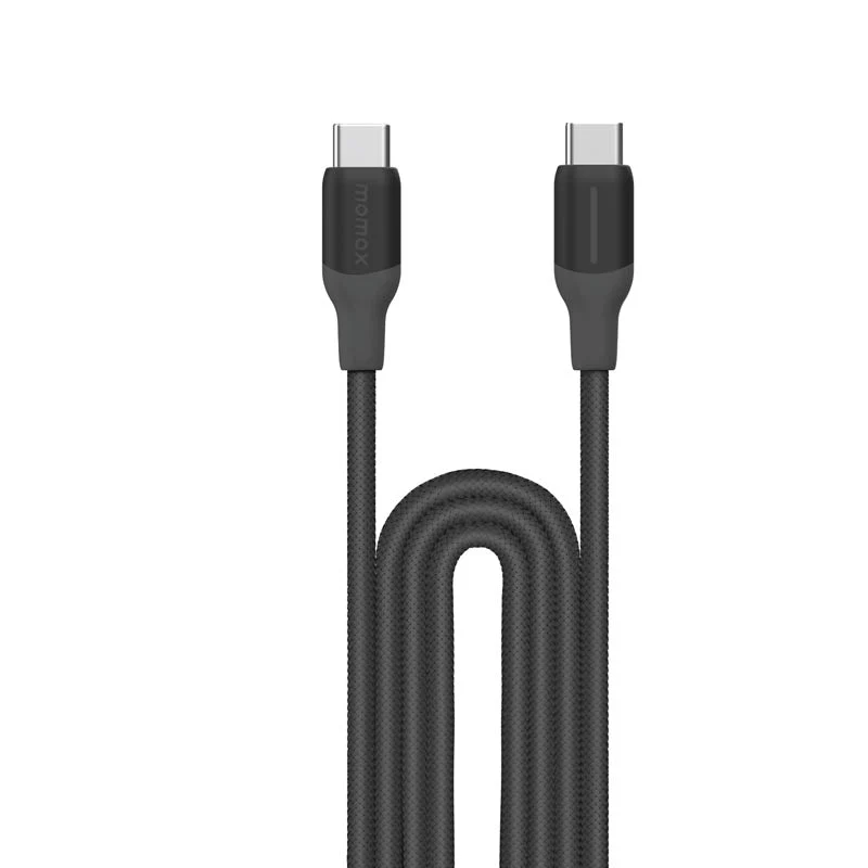 Momax DC26D 1-Link Flow CC 100W USB-C to USB-C Braided Cable (3M)- Black - Image 5