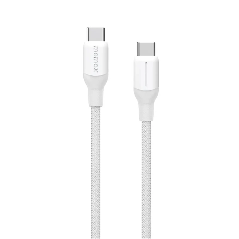 Momax DC26W 1-Link  Flow 100W USB-C to USB-C Braided Cable (3M) White - Image 2