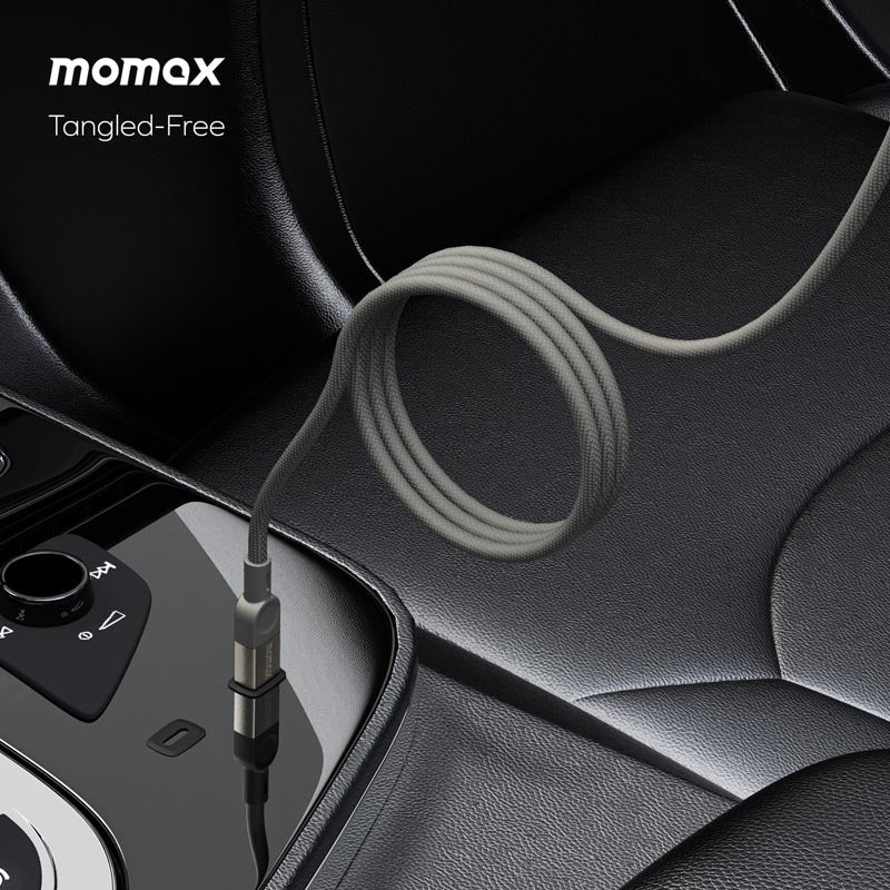 Momax DC36L MAG Link 100W-2M Magnetic USB-C to USB-C Cable Titanium - Image 8