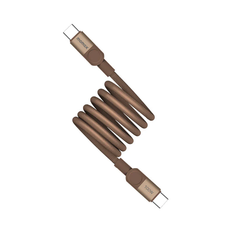 Momax DC52L2 Mag.Link USB-C to USB-C Magnetic Cable 100W (1M) - Sandstone - Image 3
