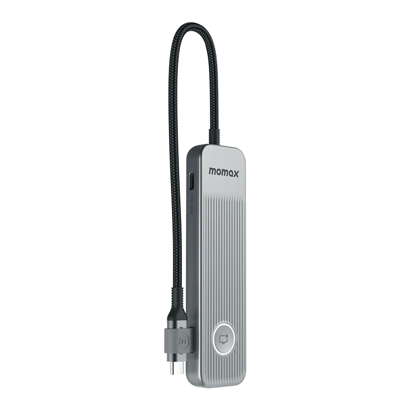 Momax DH17E ONELINK 7-in-1 Multi-Function USB-C Hub (Grey) - Image 2