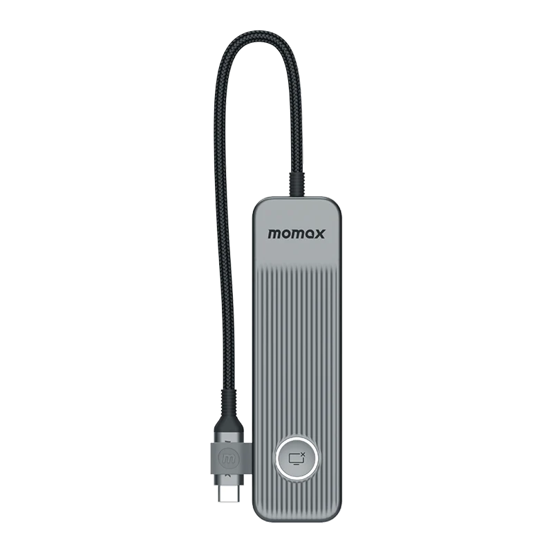Momax DH17E ONELINK 7-in-1 Multi-Function USB-C Hub (Grey) - Image 5