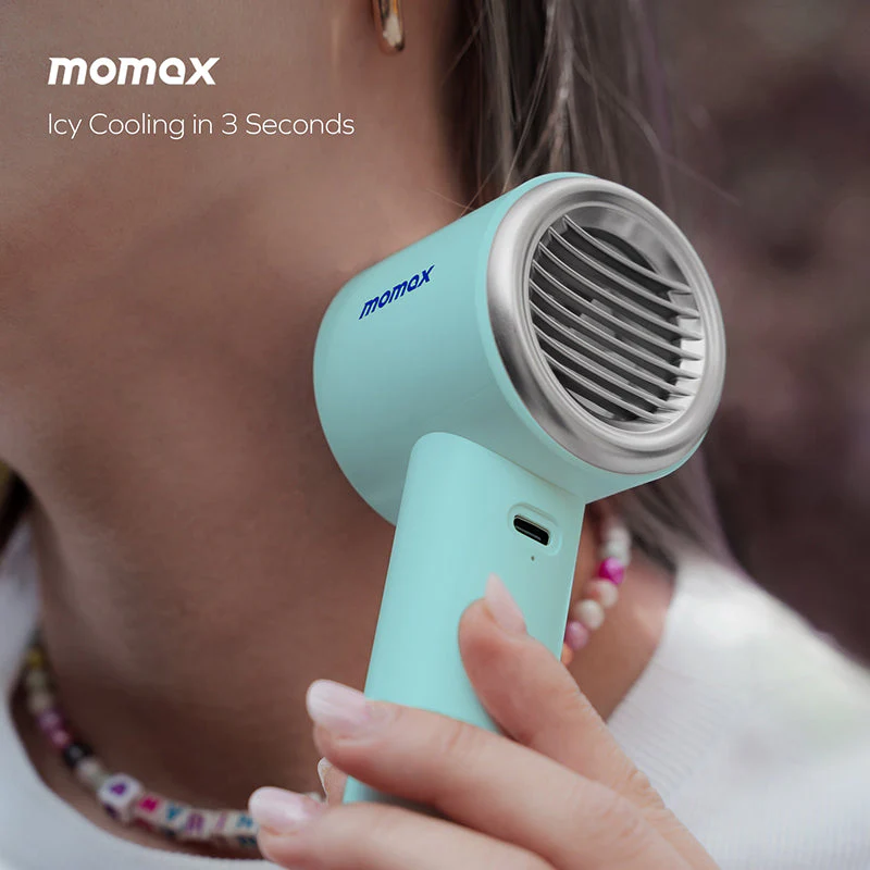 Momax IF15B Ultra Freeze Portable Icy Cooling Fan (Blue)