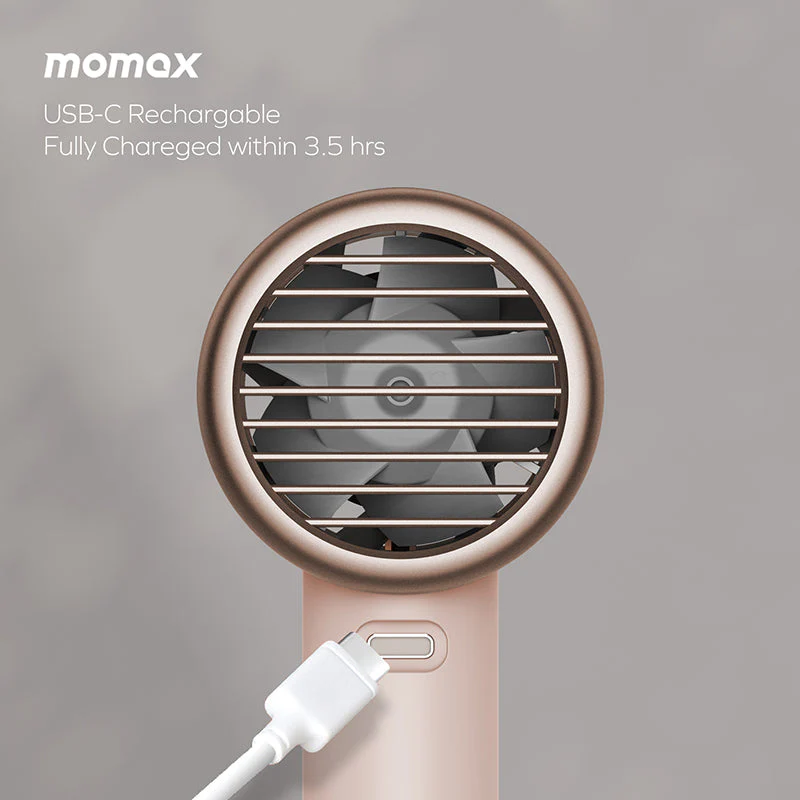 Momax IF18L2 1°Go Portable Icy Cooling Fan (Desert Gold Titanium) - Image 4