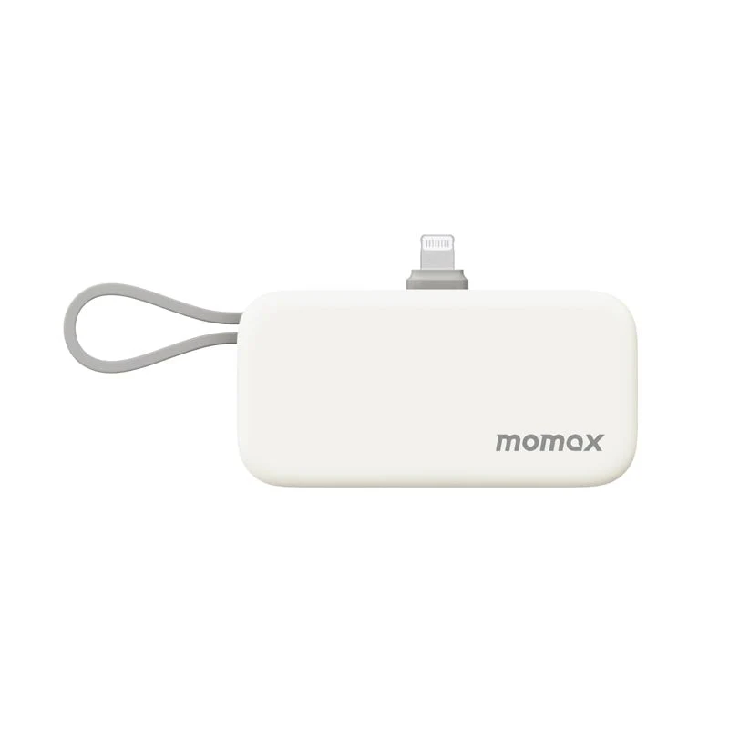 Momax IP130MFIW 5000mAh PD20W 3-in-1 Built-in Lightning Powerbank (White) - Image 2