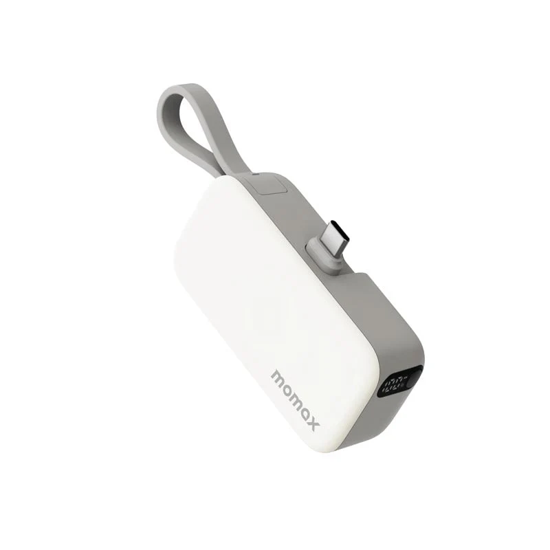 Momax IP130W 5000mAh PD20W 3-In-1 Built-in USB-C Powerbank (White)