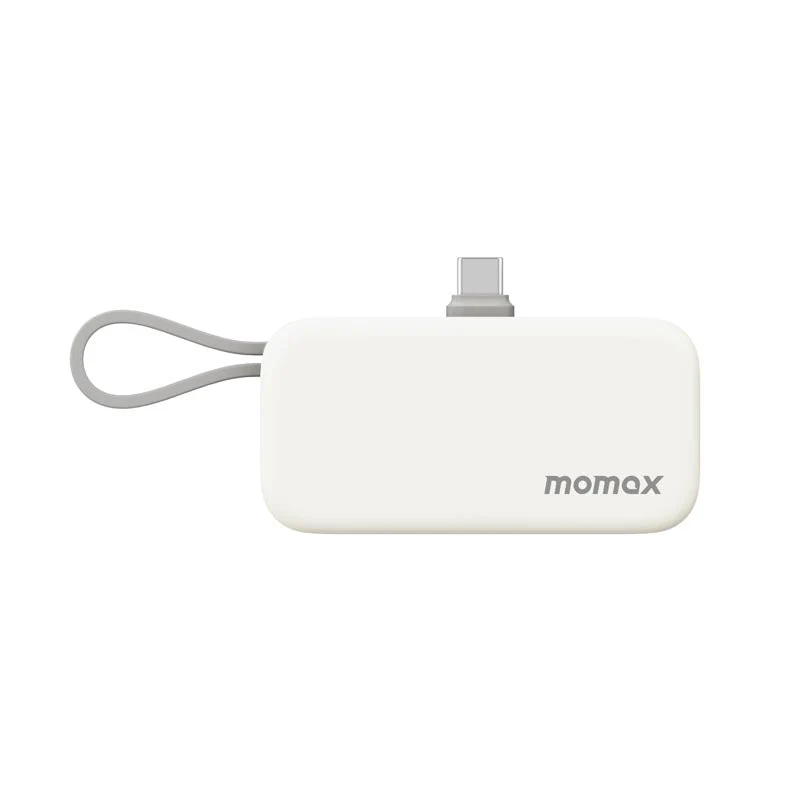Momax IP130W 5000mAh PD20W 3-In-1 Built-in USB-C Powerbank (White) - Image 2