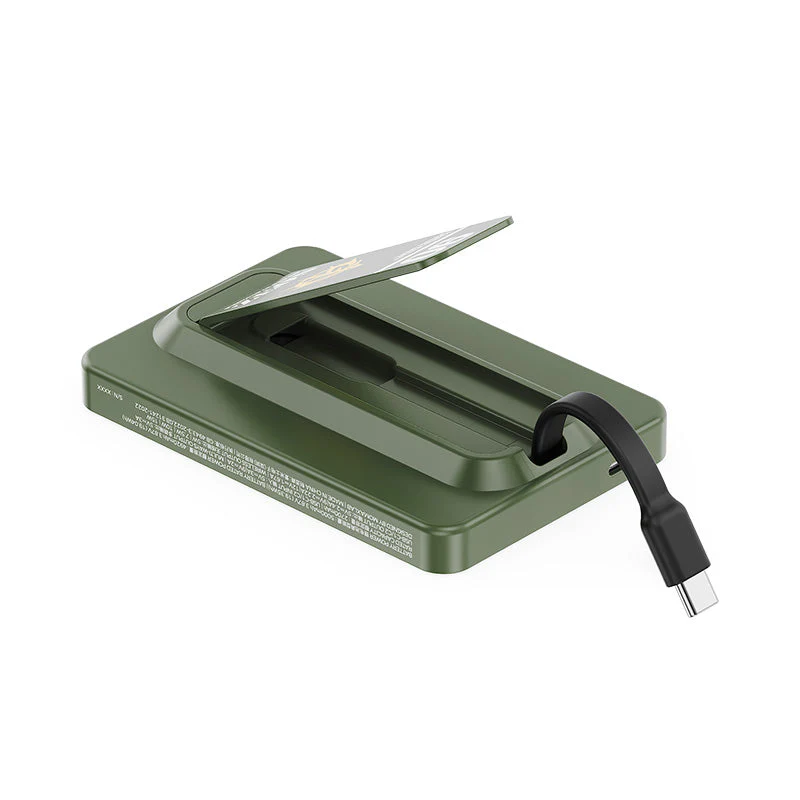 Momax IP131GDG 1-Power X Pro 20W 5,000mAh Magnetic Wireless Power Bank with Built-in USB-C Cable - MS-06F Zaku II - Image 5