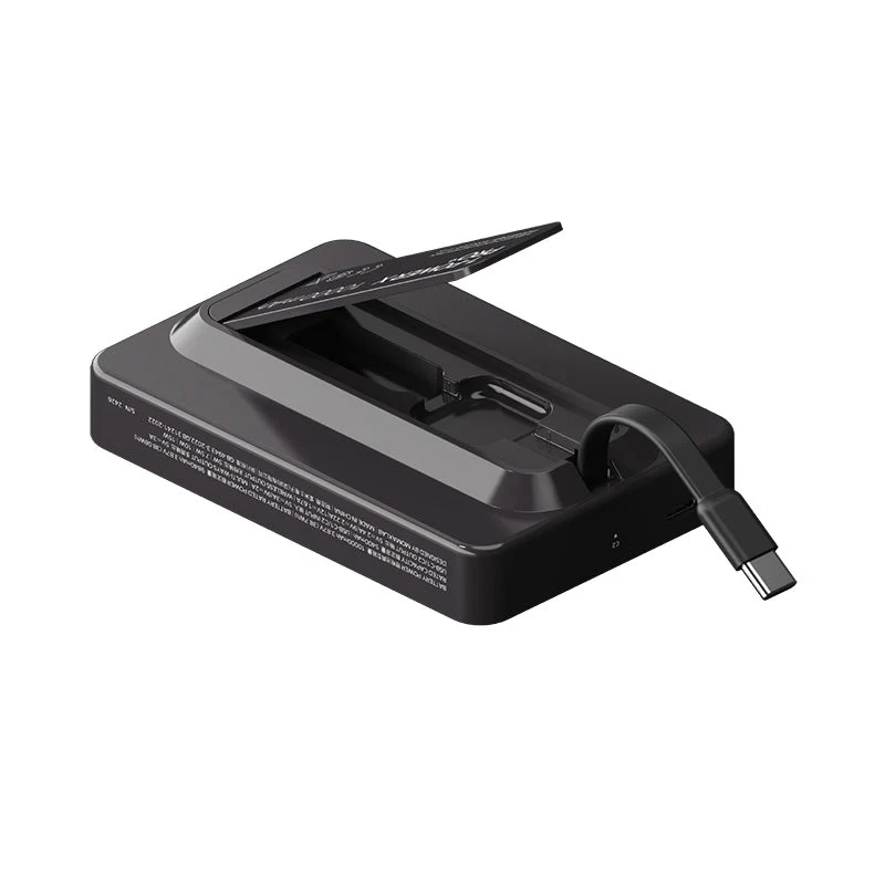 Momax IP132HKD 1-Power X Pro+ 20W 10,000mAh Magnetic Wireless Battery Pack with Built-In USB-C Cable (Black) - Image 2
