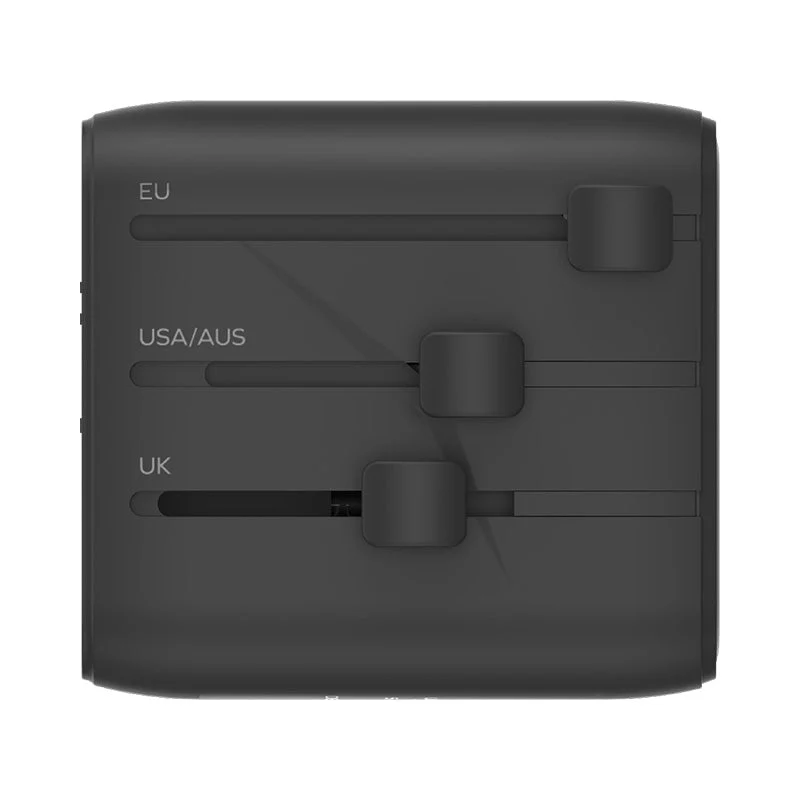 Momax UA29D 1-World² 20W Universal 2-Port USB Travel Adapter - Black - Image 4