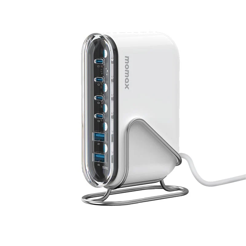 Momax UM55UKW 120W 6 Port Charger 1-Charge Flow (White) - Image 5