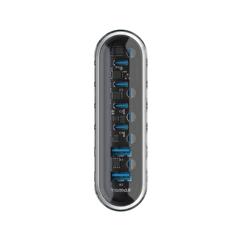 Momax UM55UKW 120W 6 Port Charger 1-Charge Flow (White) - Image 6