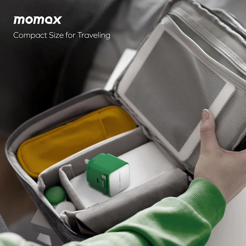 Momax UM72UKD 1-Charge+ 35W 1-Port GaN Charger with Retractable USB-C Cable - Black - Image 9