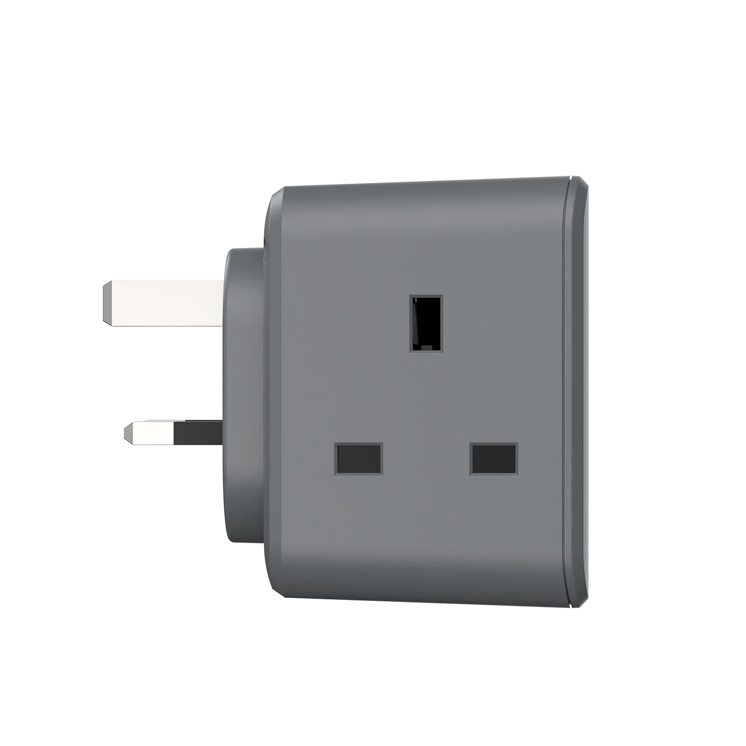 Momax US8UKE ONEPLUG 3-Outlet Cube Extension with USB (Space Grey) - Image 2