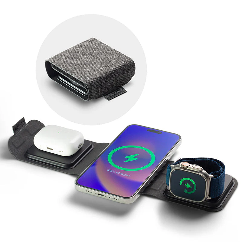 Mophie 3-In-1 Travel Charger w/MagSafe (Black) - Image 6