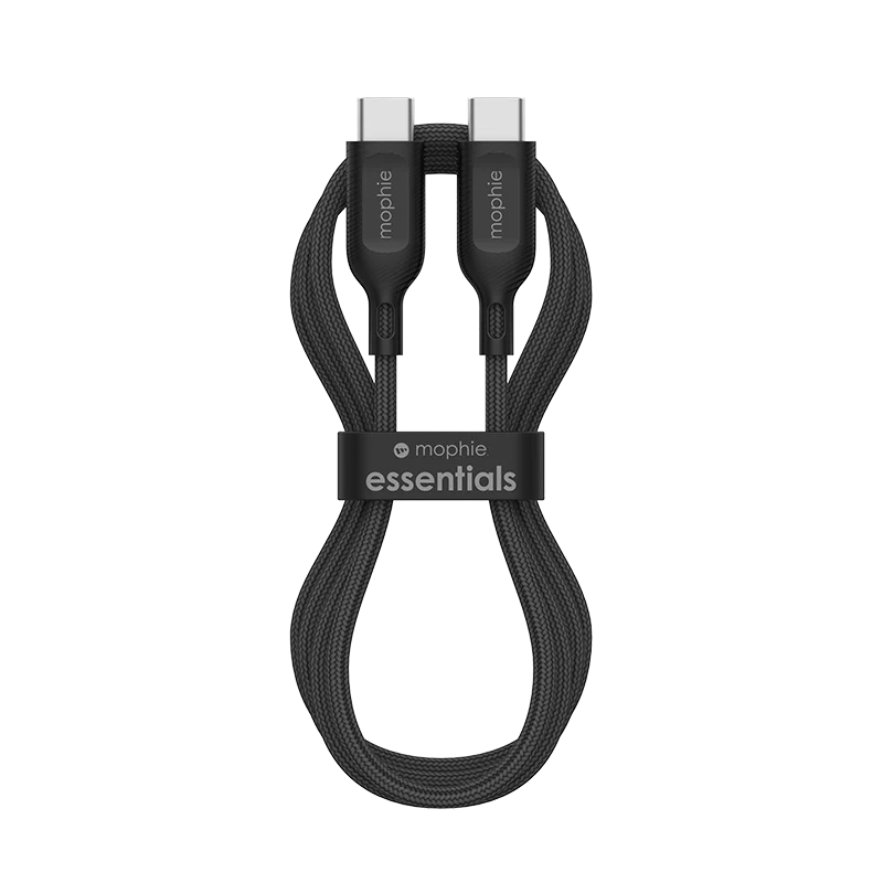Mophie MP-40912236 Essentials Braided C to C 60W 1M (Black) - Image 3