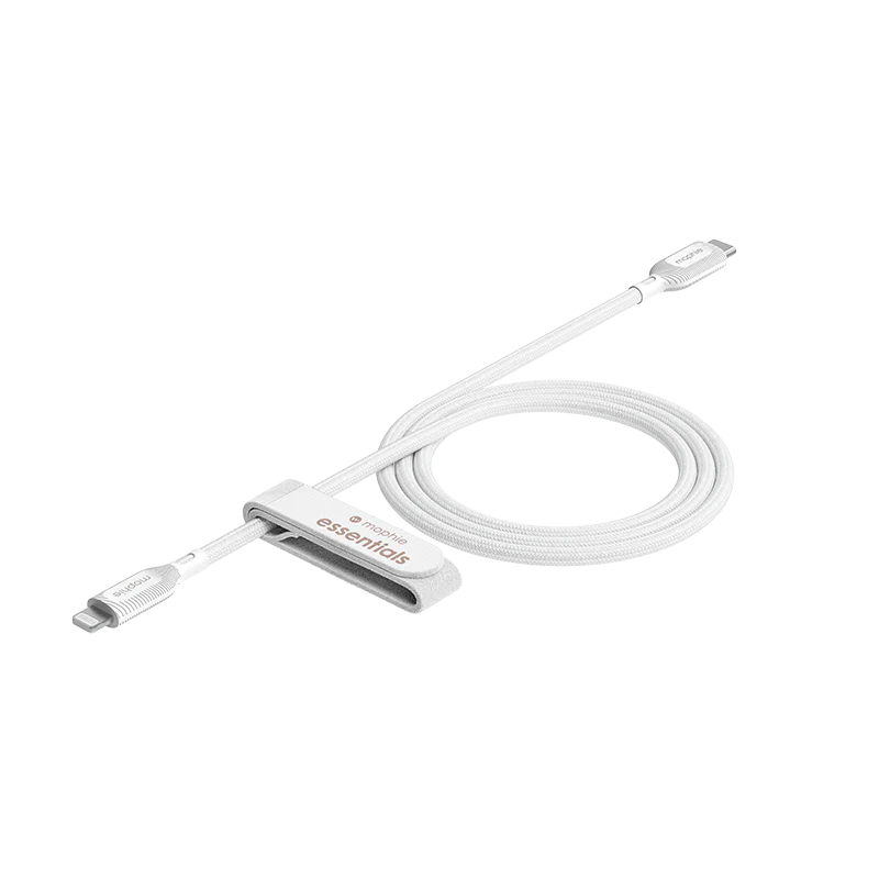 Mophie TN-1M-Braided-FG USB-C to Lightning Essential (White) - Image 2