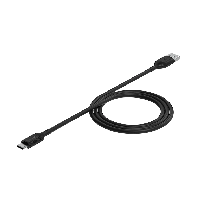 Mophie TN-1M-TPE-FG USB-C to Lightning Essential Cable (Black) - Image 2