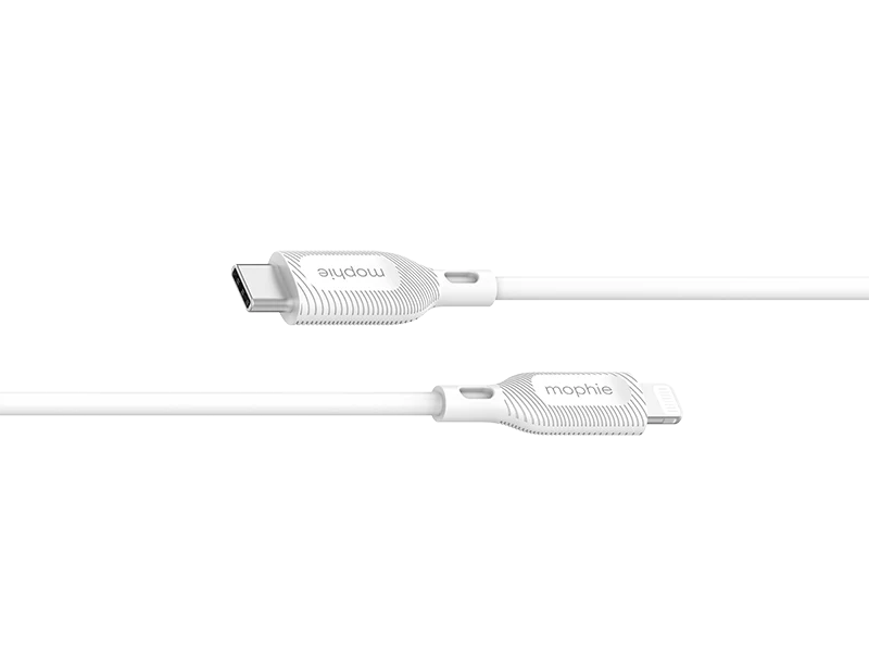Mophie TN-1M-TPE-FG USB-C to Lightning Essential Cable (White) - Image 4