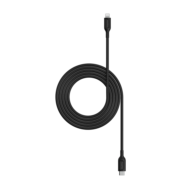 Mophie TN-2M-TPE-FG USB-C to Lightning Essential Cable (Black) - Image 2