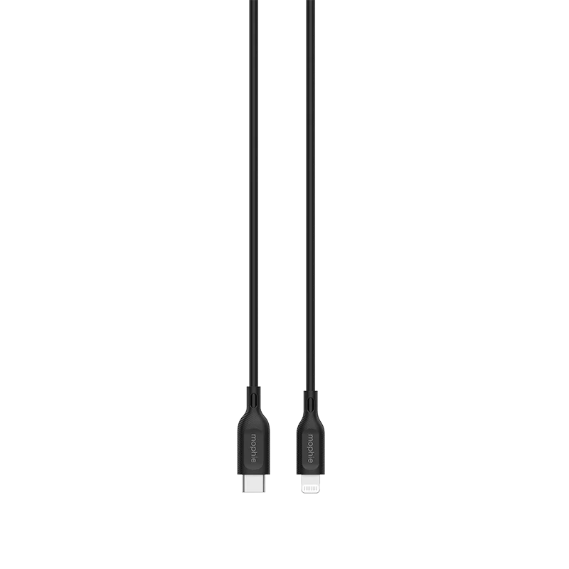 Mophie TN-2M-TPE-FG USB-C to Lightning Essential Cable (Black) - Image 3