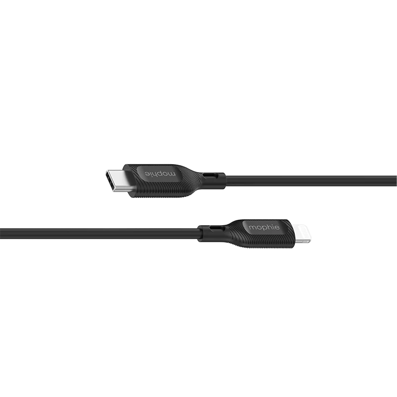 Mophie TN-2M-TPE-FG USB-C to Lightning Essential Cable (Black) - Image 4