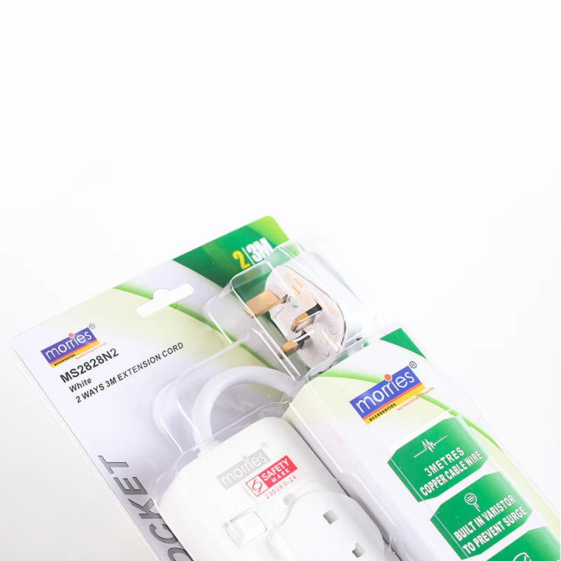 Morries 2828 N2 2way [3M] 13A Extension Cord - Image 3