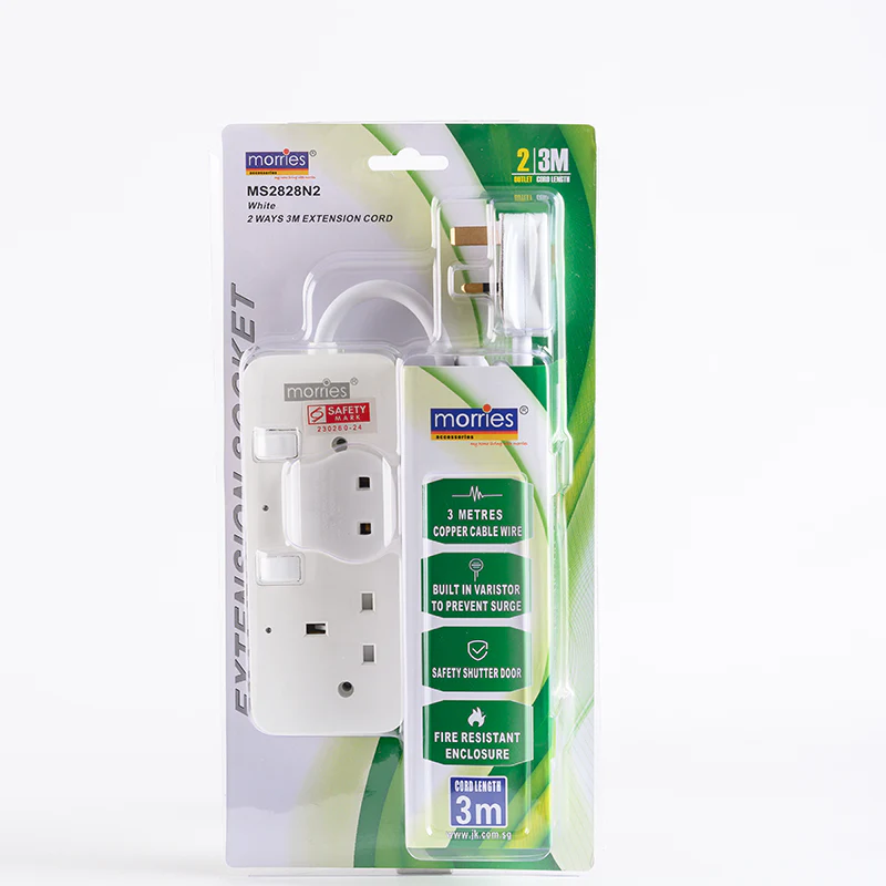 Morries 2828 N2 2way [3M] 13A Extension Cord - Image 4