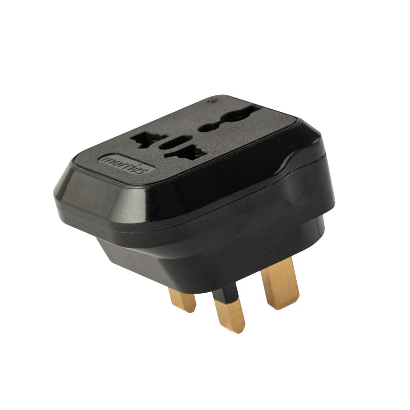 Morries MS3106N Travel Adaptor with Neon Indicator (Black) - Image 5
