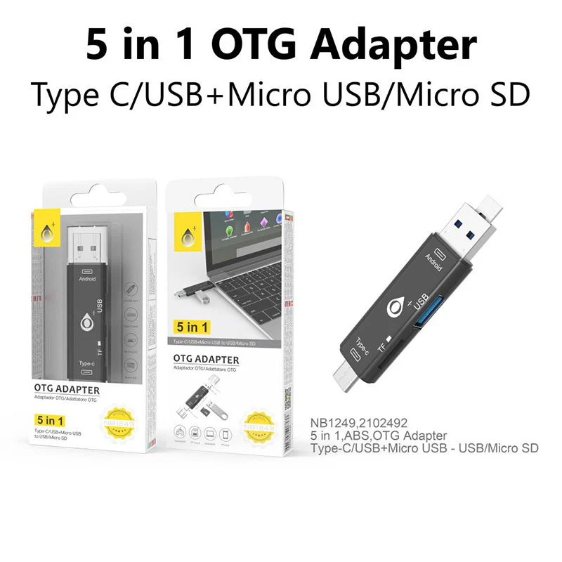 Moveteck NB1249 5-in1 OTG Adapter - Image 4