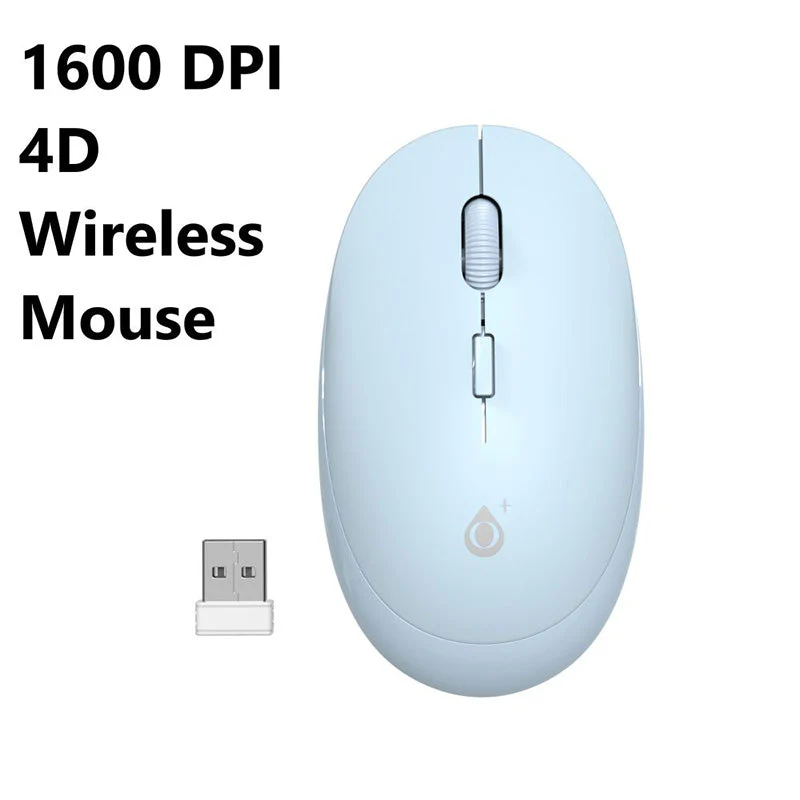 Moveteck NG6049 Wireless Mouse 2.4 Ghz 4D 1600DPI (Blue) - Image 2