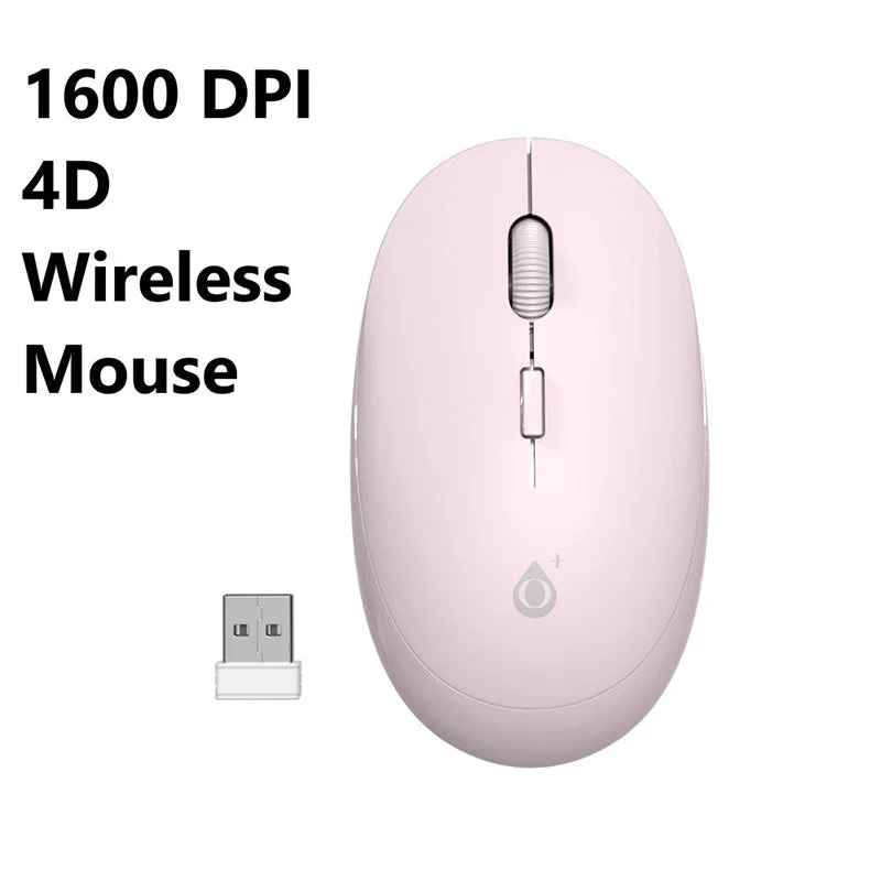 Moveteck NG6049 Wireless Mouse 2.4 Ghz 4D 1600DPI (Pink) - Image 2