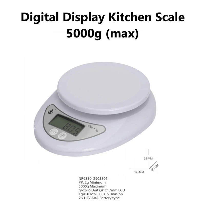 Moveteck NR9330 Digital Display Kitchen Scale 5000g - Image 3