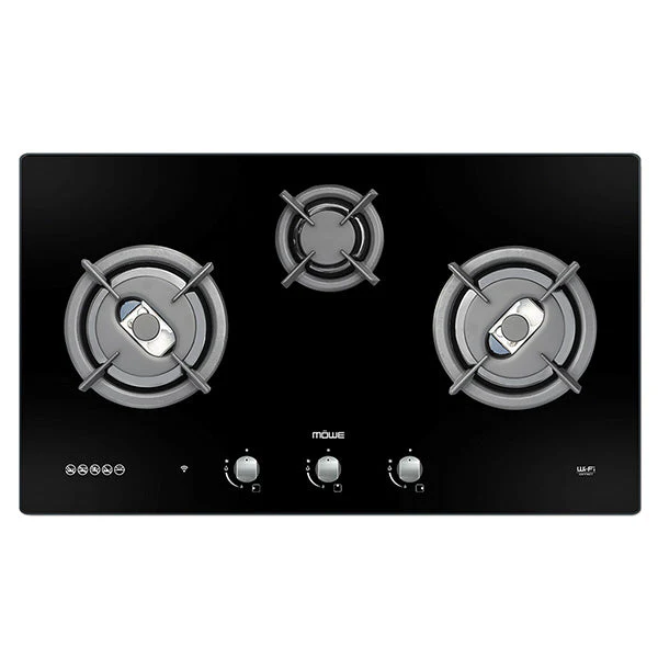 Mowe 78cm 3 Burners Wi-Fi Glass Hob