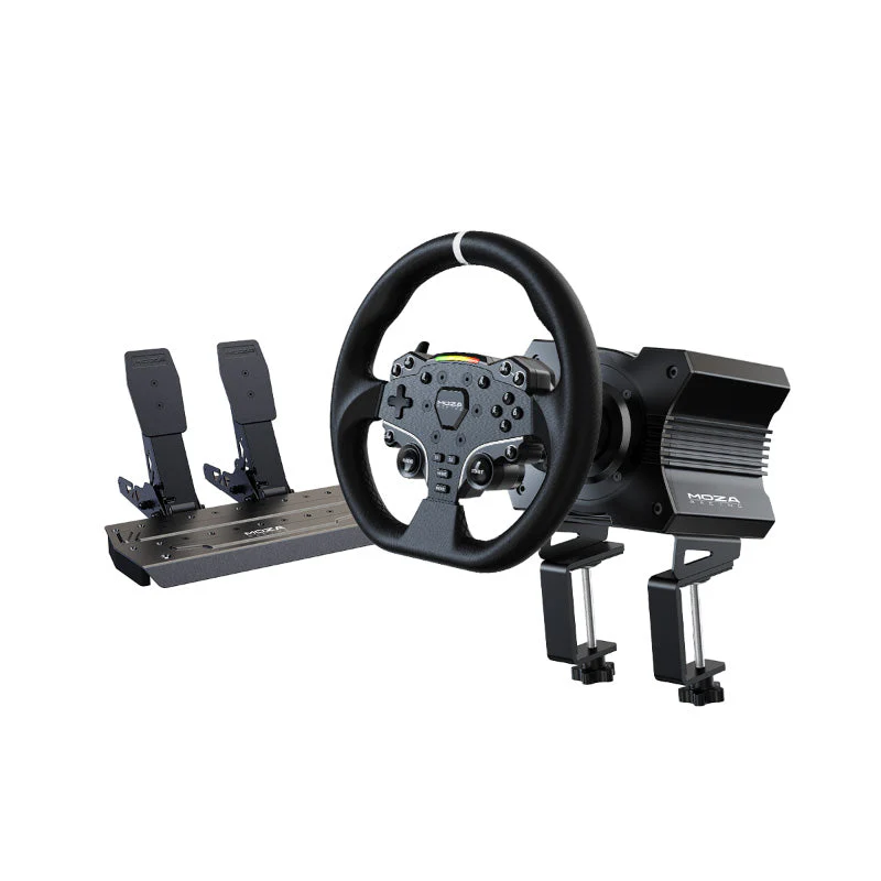 MOZA Racing R5 Bundle Racing Wheel and 2 Pedals for PC - Image 5
