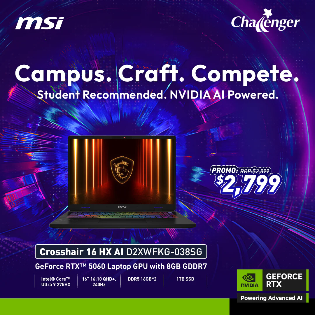 MSI Crosshair 16 HX AI D2XWFKG-038SG - UT9-275HX 32GB 1TB GeForce RTX 5060 - Image 2
