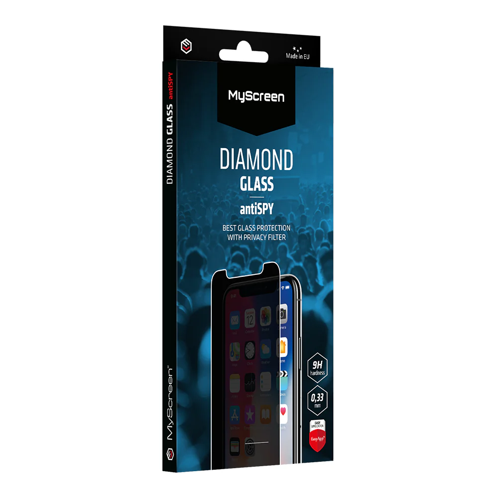 MyScreen iPhone 17 Pro 6.3 (2025) Diamond Glass Anti Spy